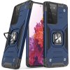 Odolný hybridní kryt Wozinsky Ring Armor + magnetický držák pro Samsung Galaxy S22 Ultra modrý