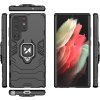 Puzdro Wozinsky Ring Armor pre Samsung Galaxy S23 Ultra, magnetický držiak a krúžok, čierne
