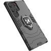 Puzdro Wozinsky Ring Armor pre Samsung Galaxy S23 Ultra, magnetický držiak a krúžok, čierne