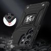 Puzdro Wozinsky Ring Armor pre Samsung Galaxy S23 Ultra, magnetický držiak a krúžok, čierne