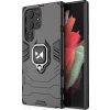 Puzdro Wozinsky Ring Armor pre Samsung Galaxy S23 Ultra, magnetický držiak a krúžok, čierne