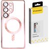 Pouzdro Wozinsky Electroplated Magsafe pro Samsung Galaxy S24 FE - růžové