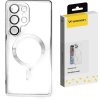 Puzdro Wozinsky s galvanickým pokovovaním a Magsafe pre Samsung Galaxy S25+ - strieborné