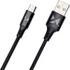Wozinsky kabel USB - microUSB 2,4A 1m černý (WUC-M1B)