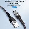 Kabel Wozinsky WNBAC2 USB-A / USB-C 2,4A 2 m - černý