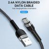 Wozinsky WNBAC1 USB-A / USB-C 2.4A kábel 1 m - čierny