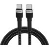 Wozinsky WNBCC1 USB-C / USB-C PD 65W kábel 1 m - čierny