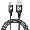 Wozinsky kabel USB - USB typu C 2,4A 2m černý (WUC-C2B)