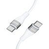 Wozinsky WSTCC1 USB-C / USB-C PD 65W kábel 1 m dlhý - biely