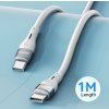 Kabel Wozinsky WSTCC1 USB-C / USB-C PD 65W dlouhý 1 m - bílý