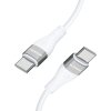 Kabel Wozinsky WSTCC1 USB-C / USB-C PD 65W dlouhý 1 m - bílý