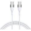 Wozinsky WSTCC1 USB-C / USB-C PD 65W kábel 1 m dlhý - biely