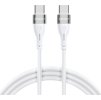 Kabel Wozinsky WSTCC1 USB-C / USB-C PD 65W dlouhý 1 m - bílý