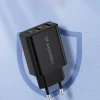 Wozinsky CWCUCB 30W USB-C / 2 x USB-A nástěnná nabíječka - černá