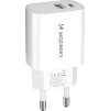 Wozinsky WGWCW USB-A USB-C 20W nabíječka do zásuvky - bílá