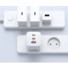 Wozinsky CGWCW 65W USB-A / 2 x USB-C GaN nabíjačka do siete - biela