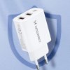 Nabíjačka Wozinsky CWCUCW 30W USB-C / 2 x USB-A do siete - biela
