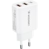 Nabíjačka Wozinsky CWCUCW 30W USB-C / 2 x USB-A do siete - biela