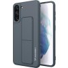 Silikonový kryt Wozinsky Kickstand pro Samsung Galaxy S21 + 5G tmavě modrý
