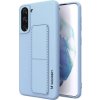 Silikonový kryt Wozinsky Kickstand pro Samsung Galaxy S21 + 5G světle modrý