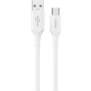 Kabel Dudao L2sT USB-A - USB-C 6A 1,2 m - bílý