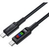 Acefast C7-03 USB-C USB-C 100W 1.2m cable with display - black