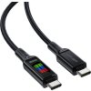 Acefast C7-03 USB-C USB-C 100W 1.2m cable with display - black