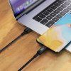 Kabel Acefast C7-04 USB-A USB-C 60W 1,2m s displejem - černý