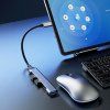 Dudao HUB 4v1 USB-C - 4x USB-A (3x USB2.0 / USB3.0) 6,3cm černý (A16T)