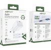 Nabíječka Acefast A73 Mini PD 20W GaN + USB-C kabel - bílá