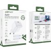 Nabíjačka do siete Acefast A77 Mini PD 30W GaN + kábel USB-C - biela