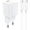 Nabíječka Acefast A77 Mini PD 30W GaN + USB-C kabel - bílá