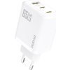 Dudao A29C 65W GaN nabíječka do zásuvky + USB-C kabel - bílá