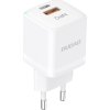 Nabíječka do zásuvky GaN 33W PPS USB C/USB Dudao A13Pro - bílá