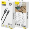 Dudao 3A 30W L3SL USB-A - Lightning kabel opletený 1,2 m - černý