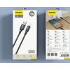 Dudao 3A 30W L3SL USB-A - Lightning kabel opletený 1,2 m - černý