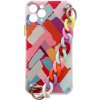 Gélové flexibilné elastické puzdro Color Chain Case s retiazkovým príveskom pre iPhone 13 Pro, viacfarebné (3)