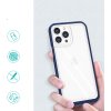 Průhledný gelový kryt 3v1 pro iPhone 13 Pro s modrým rámečkem