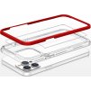 Průhledný gelový kryt 3v1 pro iPhone 13 Pro, červený