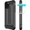 Hybrid Armor Case Tough Ruggered Cover pro iPhone 13 Pro černý