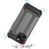 Hybrid Armor Case Tough Ruggered Cover pro iPhone 13 Pro černý