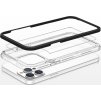 Průhledný gelový kryt 3v1 pro iPhone 13 Pro Max s rámečkem černý