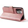 Elegantní pouzdro Magnet Case s stojánkem pro iPhone 13 Pro růžové