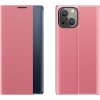 Sleep Case Bookcase Type Case with Smart Window for iPhone 13 mini pink