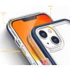 Průhledný gelový kryt 3v1 pro iPhone 13 mini s modrým rámečkem