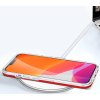 Průhledný gelový kryt 3v1 pro iPhone 13 mini s červeným rámečkem