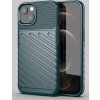 Pouzdro Thunder Case Flexibilní, odolné a odolné TPU pro iPhone 13 mini zelené