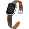 Kožený řemínek pro Apple Watch 38 / 40 / 41 mm - tmavě hnědý