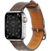 Kožený řemínek pro Apple Watch 38 / 40 / 41 mm - tmavě hnědý