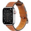 Kožený remienok pre Apple Watch 42 / 44 / 45 / 49 mm - hnedý